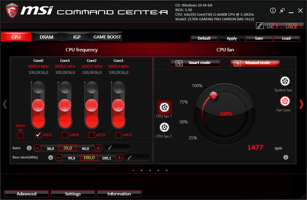 MSI Command Center