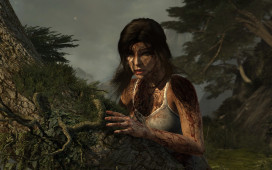 Lara nach den ersten Spielmomenten